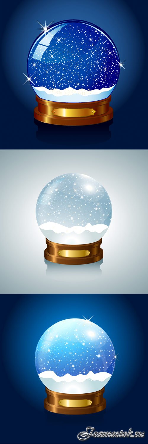 Vector Christmas Snow globe