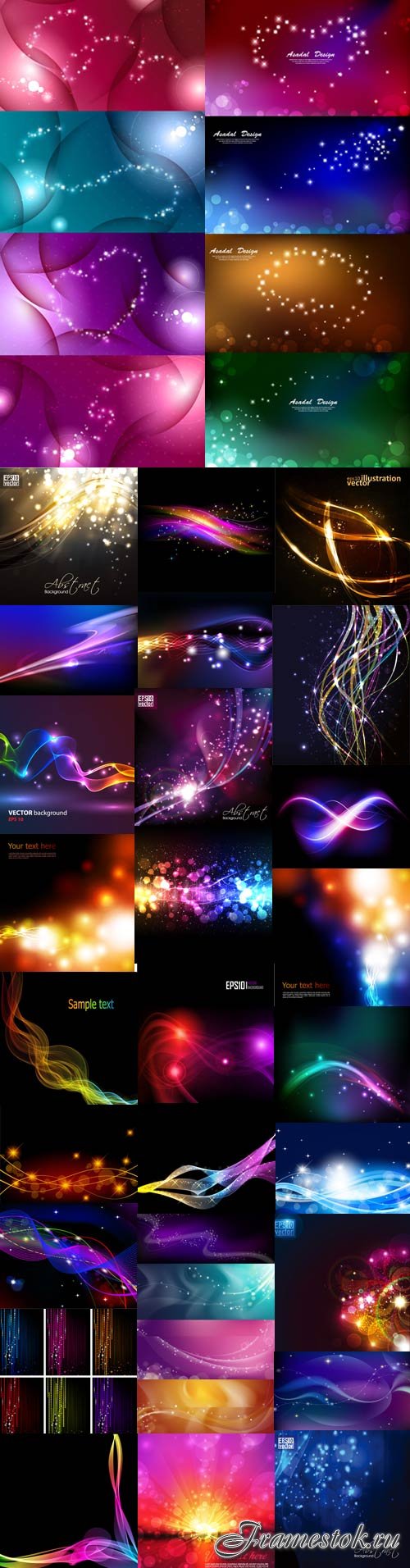 Glowing lines vector backgrounds