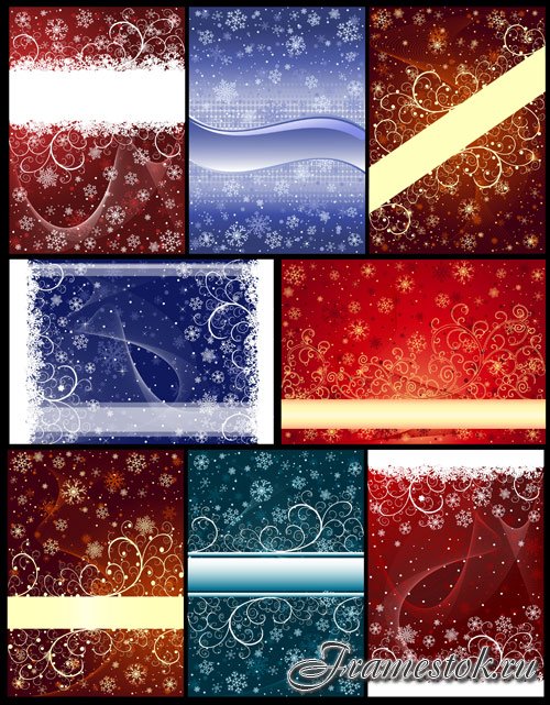 Exquisite christmas snowflakes background vector