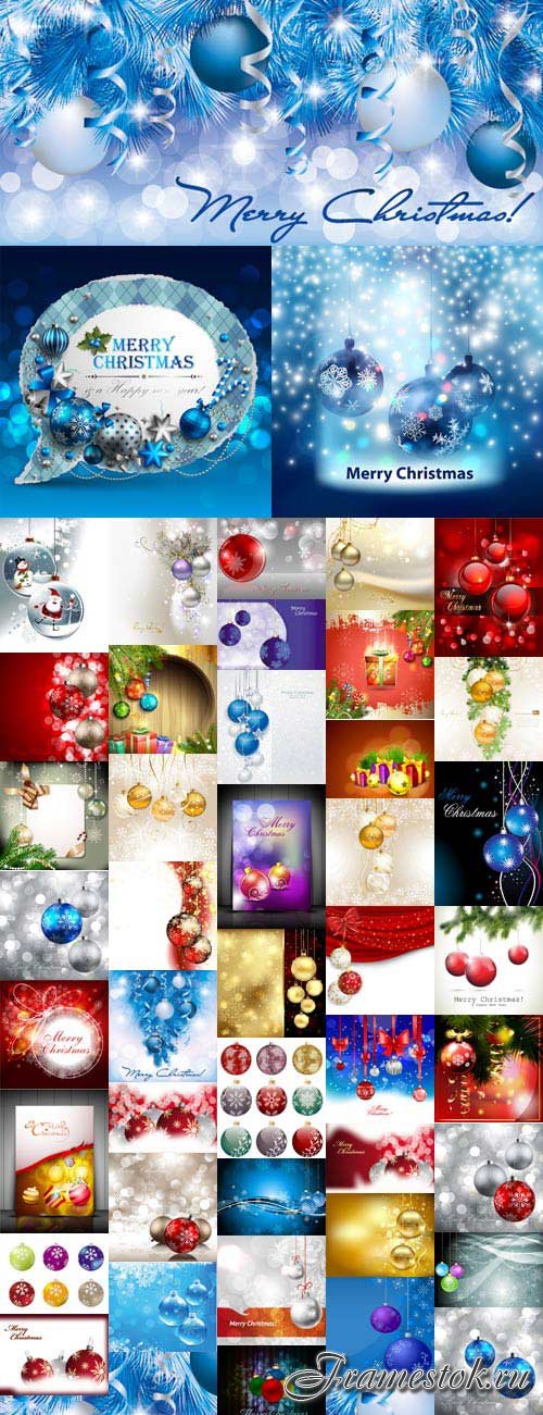 Christmas background with toys