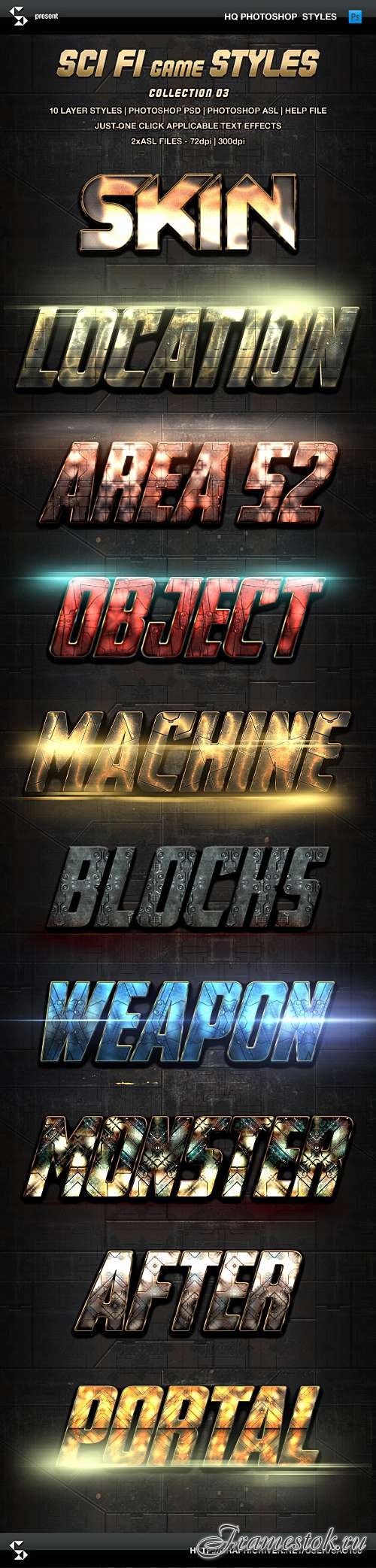 GraphicRiver - Sci-fi Game Styles - Collection 3