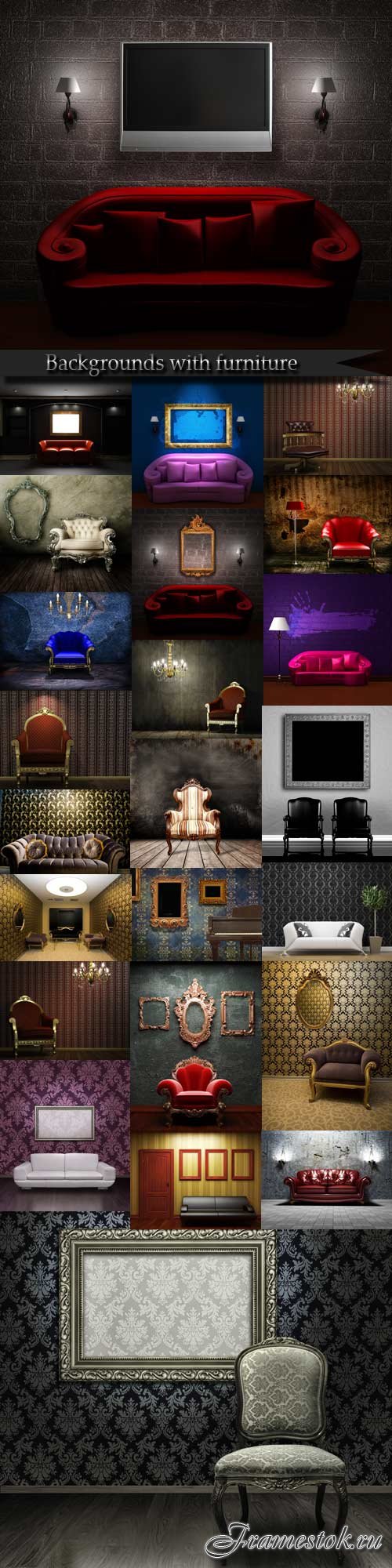 Backgrounds with furniture
