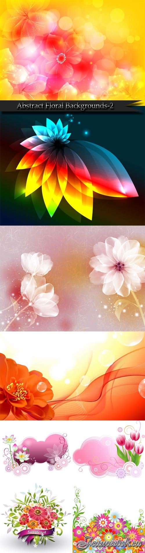 Abstract Floral Backgrounds-2
