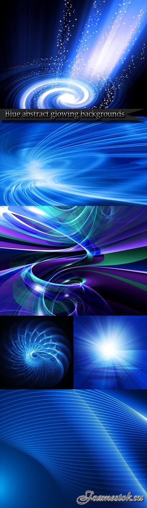 Blue abstract glowing backgrounds