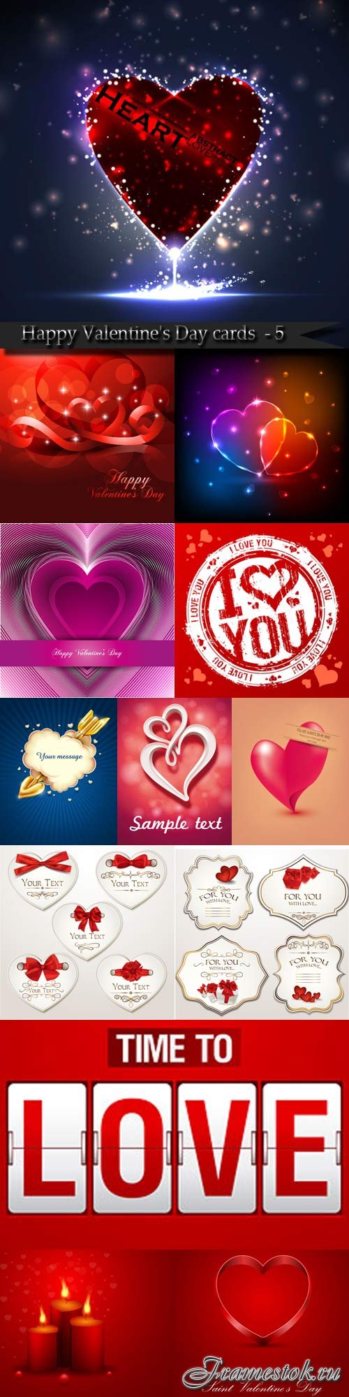 Happy Valentine's Day cards and backgrounds - 5