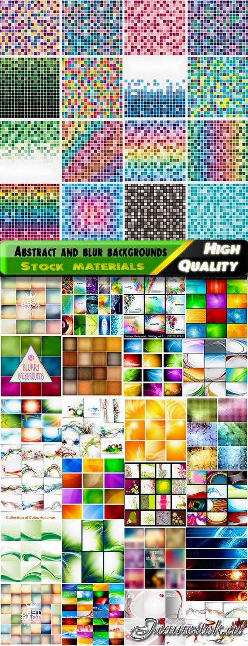 Abstract and blur colored backgrounds - 25 Eps