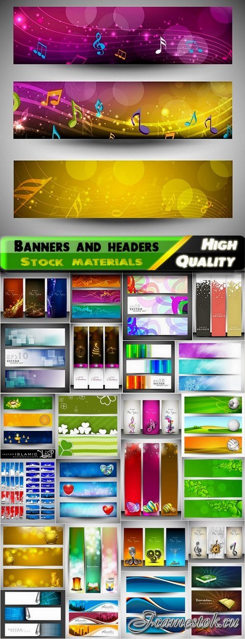 Abstract banners and headers in vector from stock 2 - 25 Eps