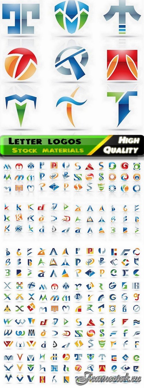 Letter vector logos for business from stock - 25 Eps