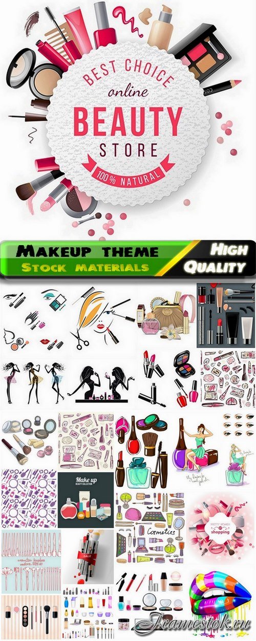 Products for makeup and beauty and body care - 25 Eps