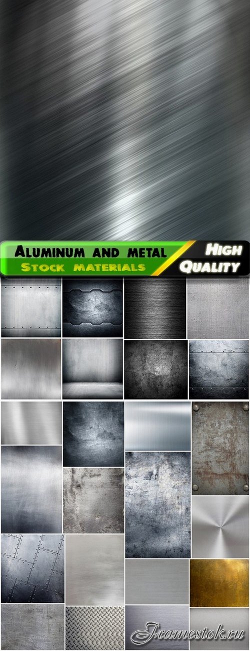 Textures and backgrounds aluminum and metal - 25 HQ Jpg
