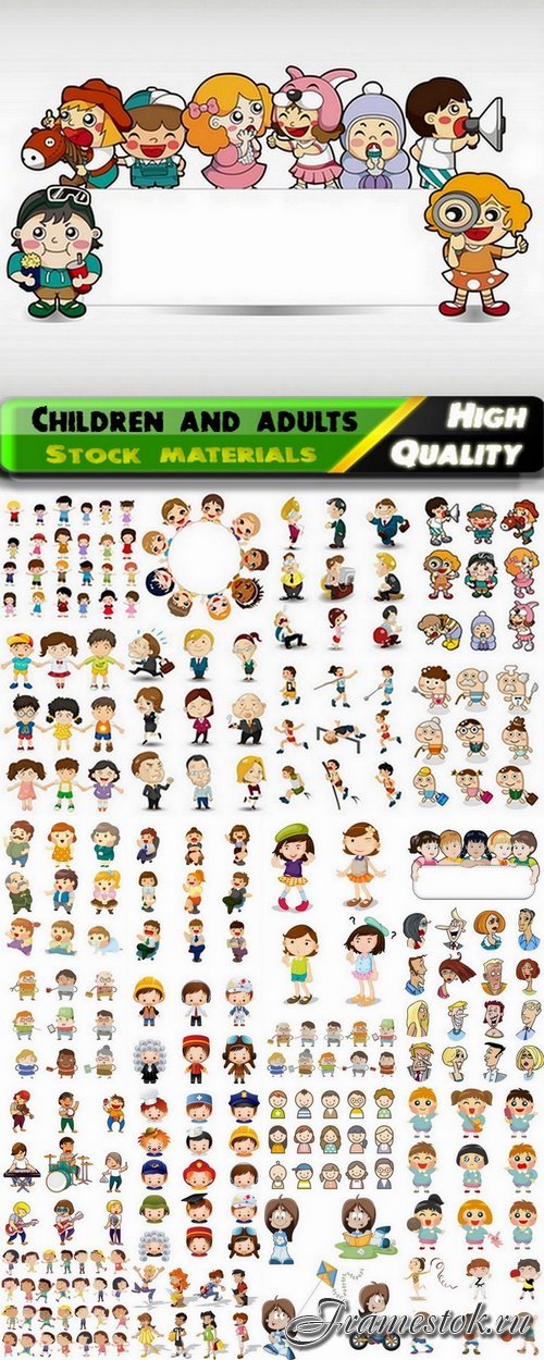 Funny cartoon children and adults - 25 Eps