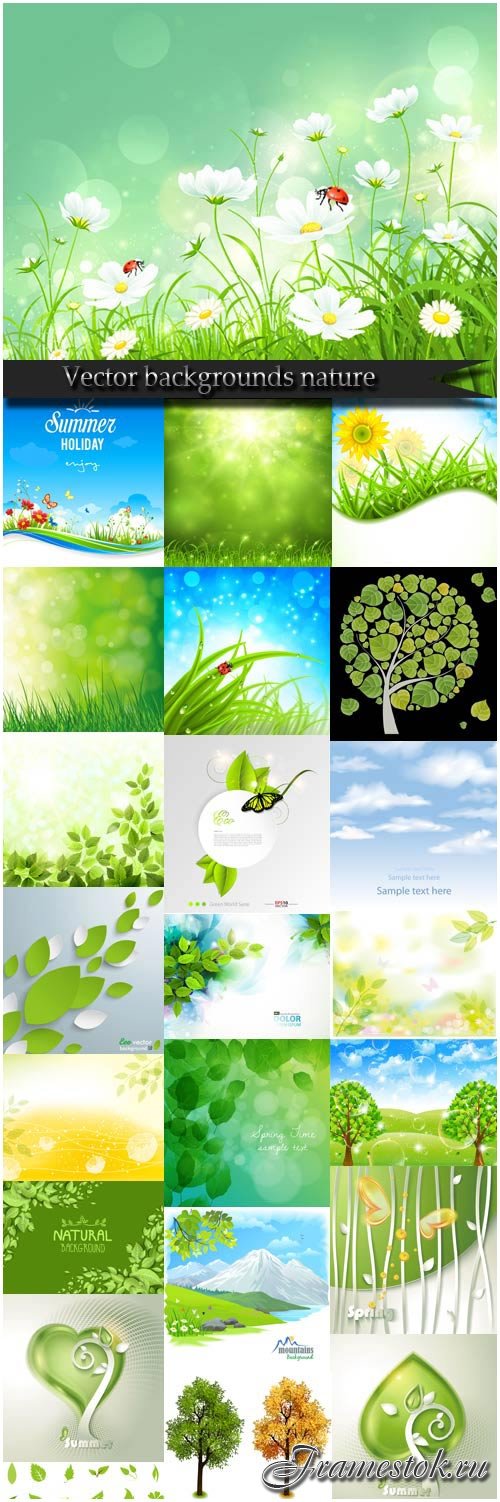 Vector backgrounds nature