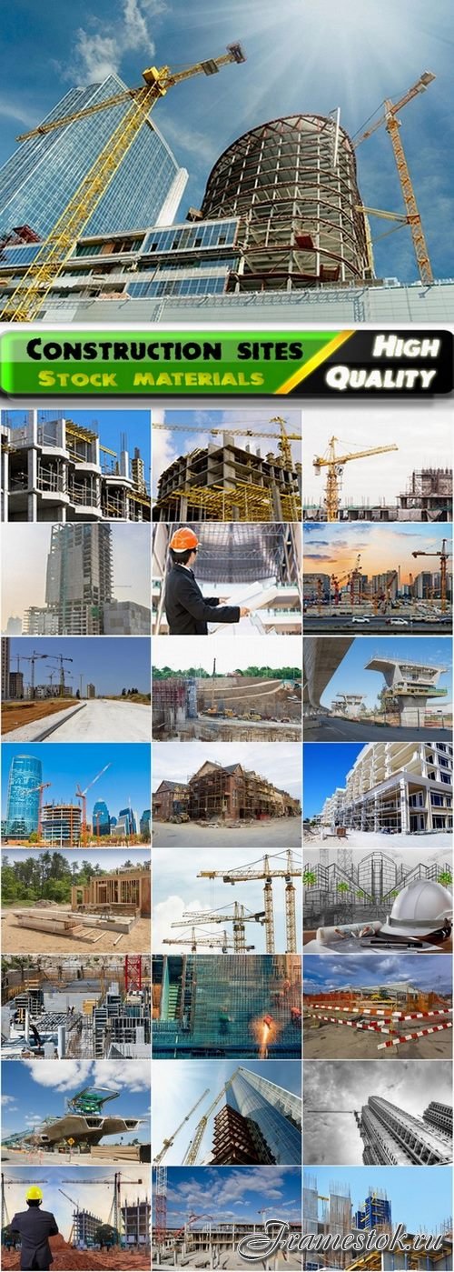 Construction site with unfinished buildings - 25 HQ Jpg