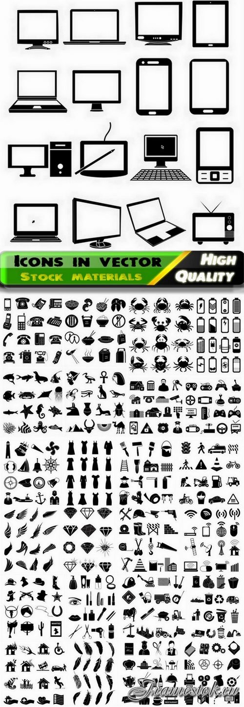 Icons in vector Set from stock #31 - 25 Eps