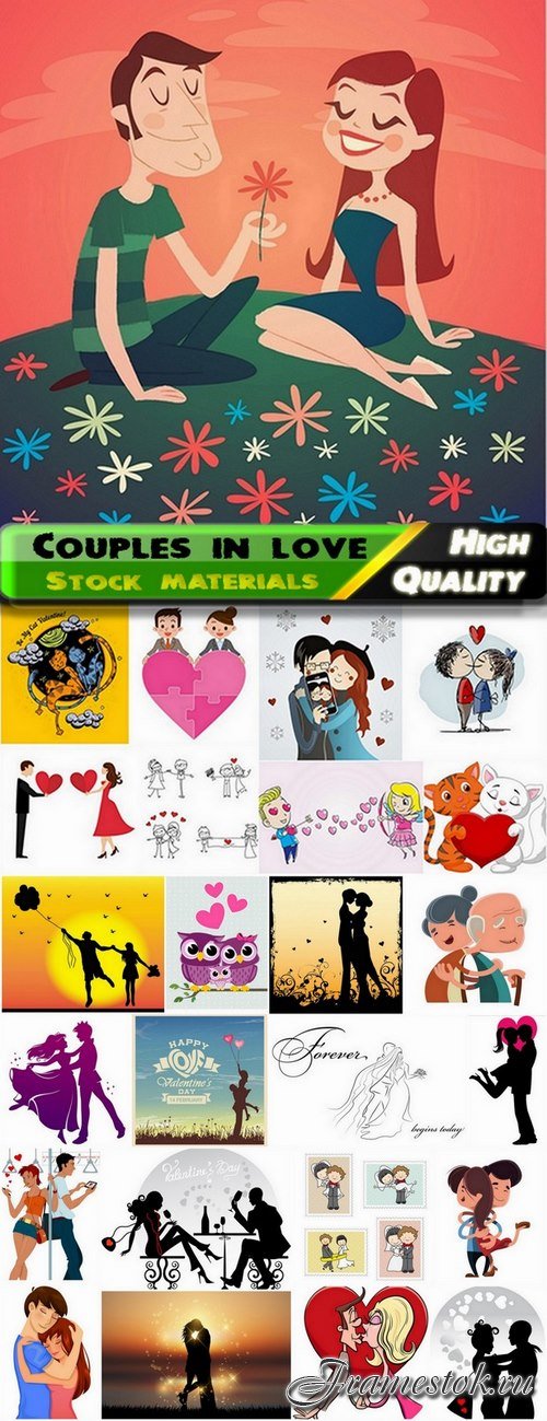 People and animals couples in love - 25 Eps