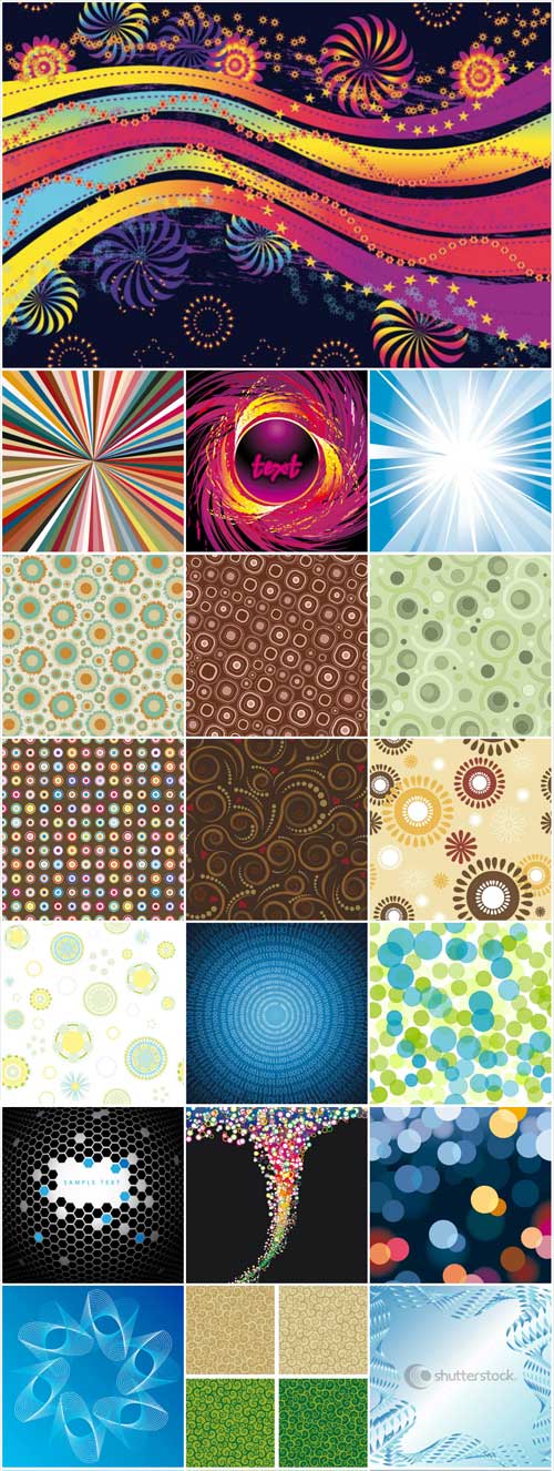 Abstract patterns backgrounds stock vector