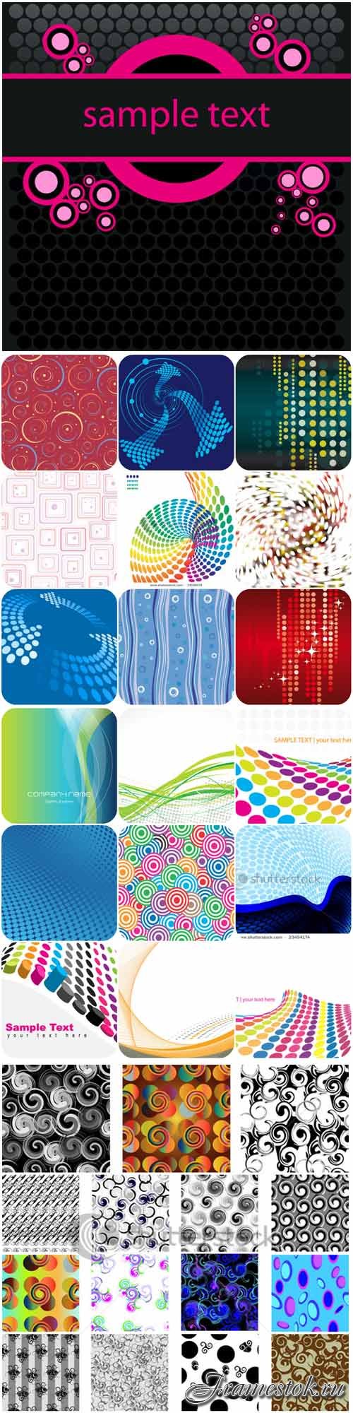 Abstract patterns backgrounds stock vector - 2