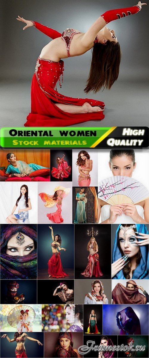 Oriental women and girls in national dress - 25 HQ Jpg