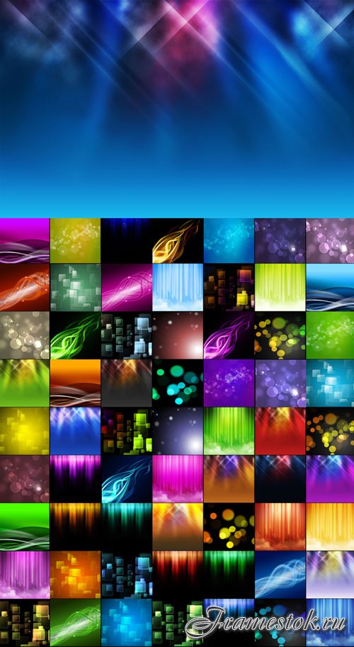 Abstract glowing backgrounds and bokeh