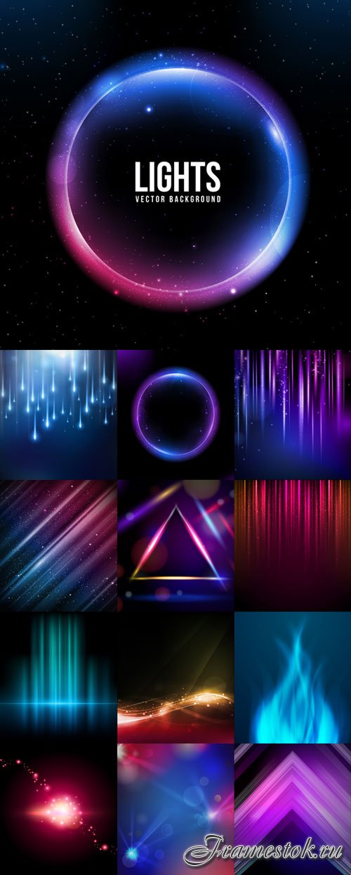 Stylish abstract vector backgrounds set 14