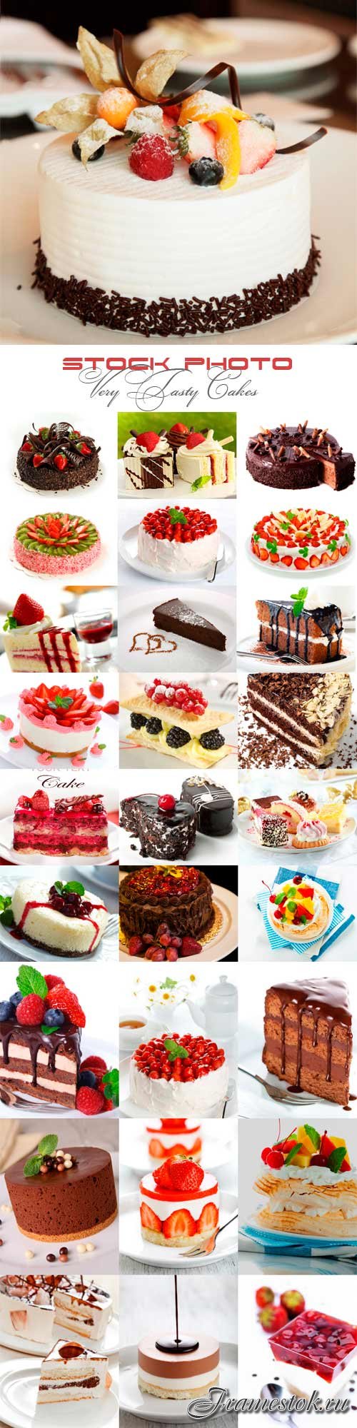 Very tasty cakes raster graphics