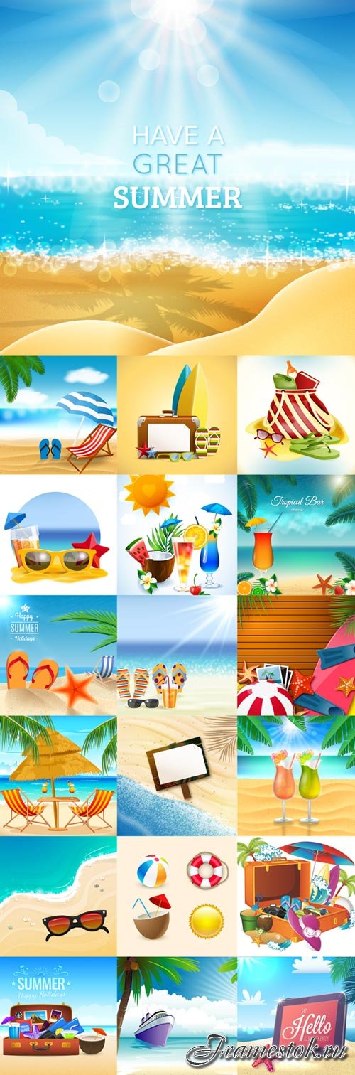 Ready for summer vector graphics 2