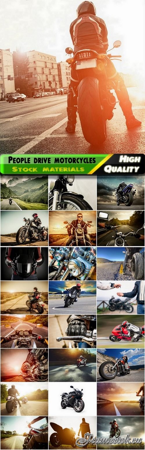 People drive sports and touring motorcycles - 25 HQ Jpg