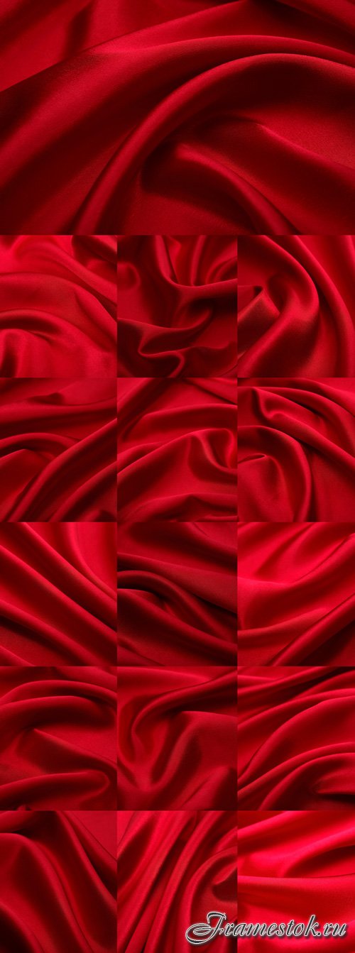 Red silk fabric bitmap
