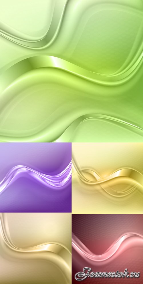 Vector backgrounds in abstract style set 2