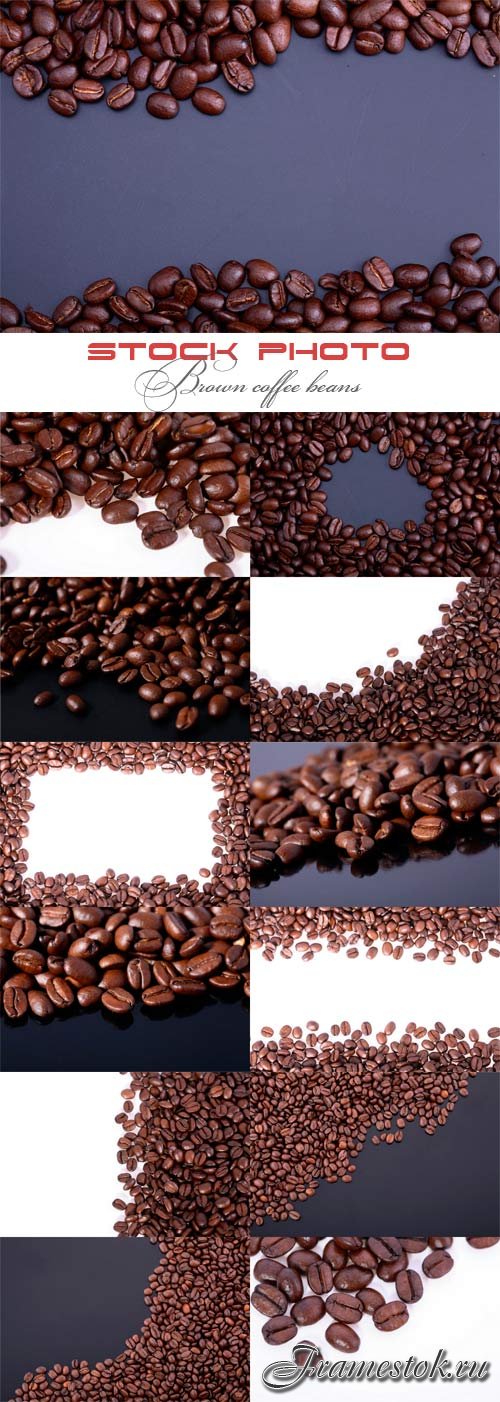 Brown coffee beans