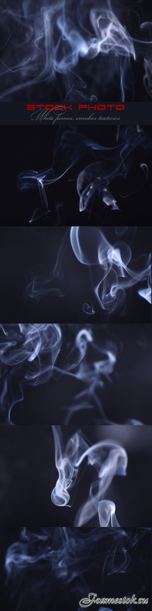 White fumes, smokes textures