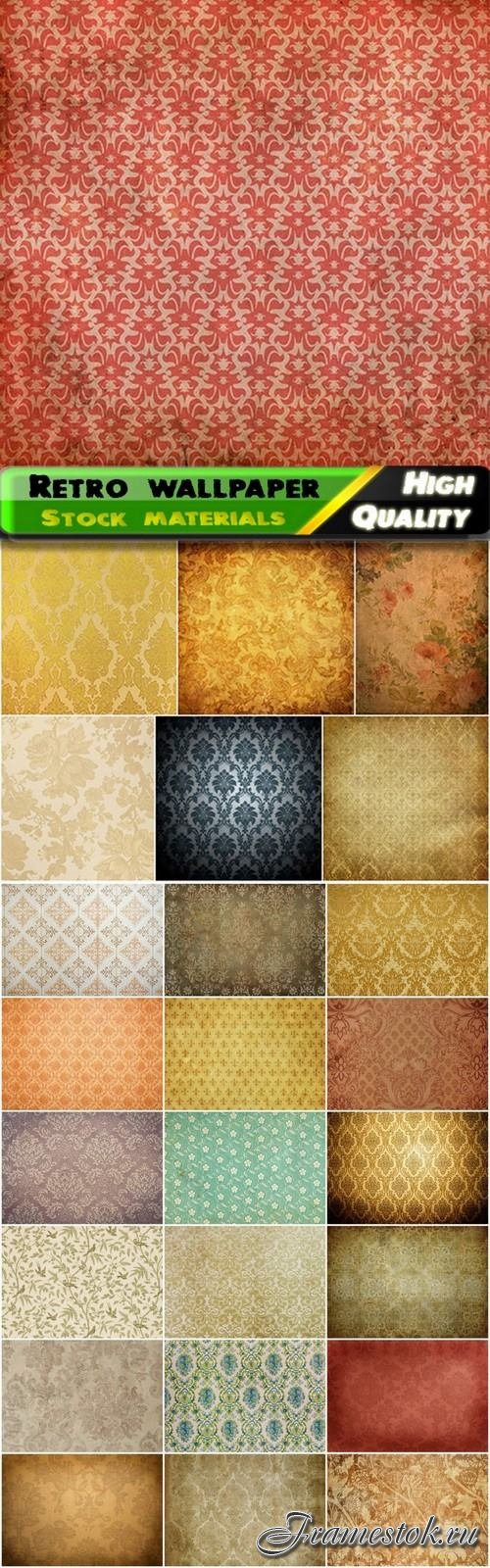 Vintage and retro wallpaper textures - 25 HQ Jpg