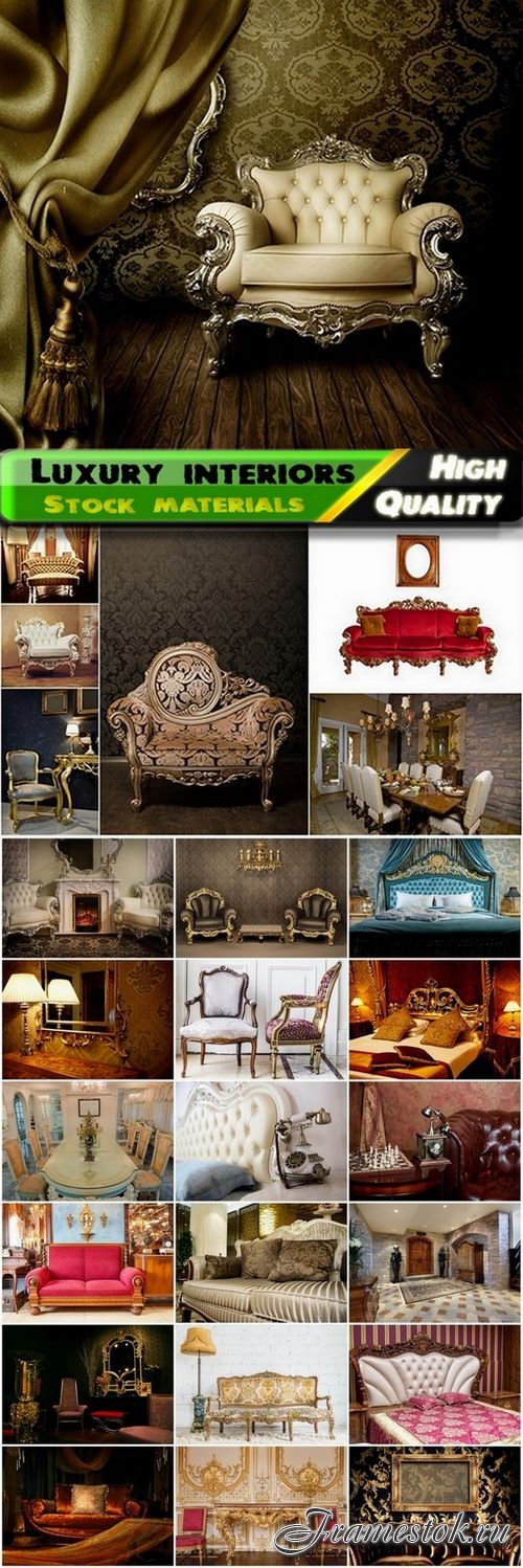 Luxury interiors with retro furniture - 25 HQ Jpg