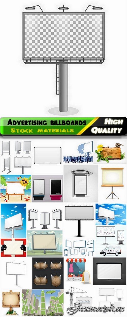 Presentation frames and advertising billboards - 25 HQ Jpg