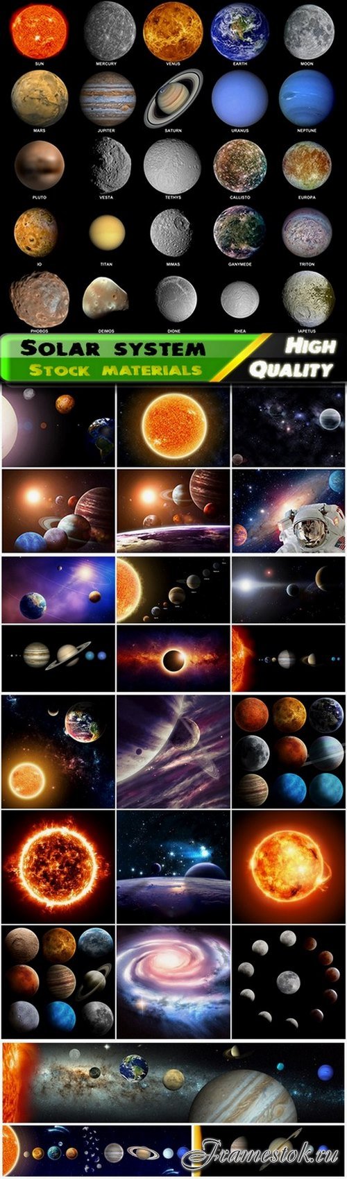 Solar system and the Milky Way - 25 HQ Jpg