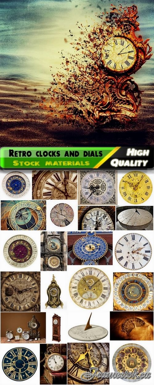 Retro and vintage clocks and dials - 25 HQ Jpg