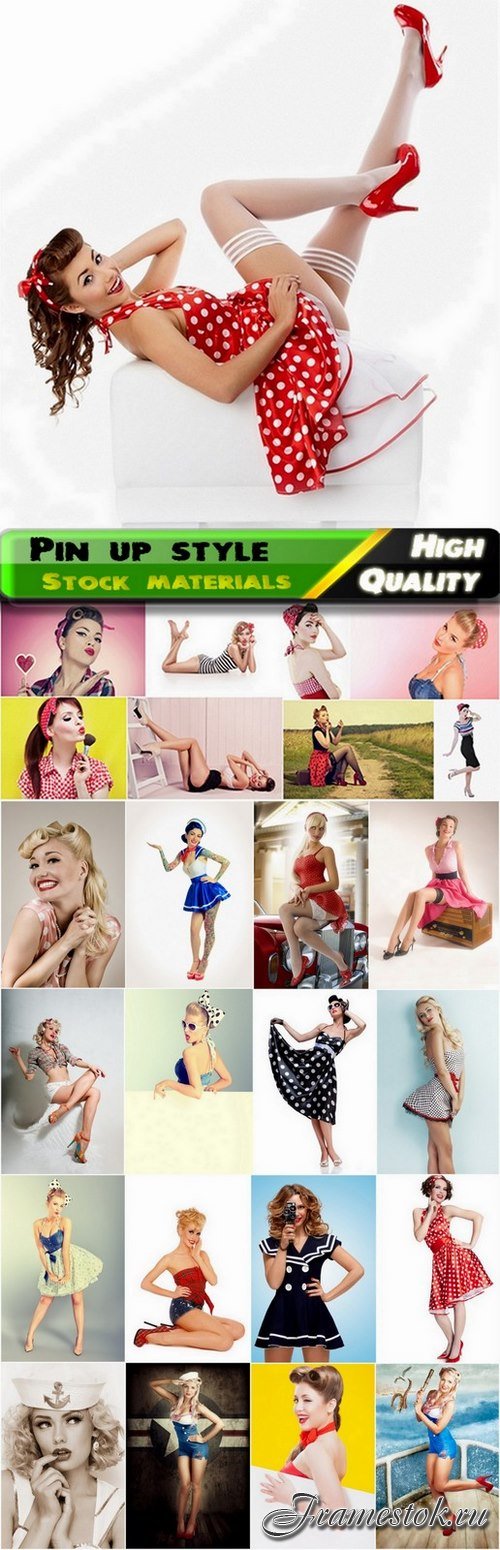 Women and girls in pin up style - 25 HQ Jpg
