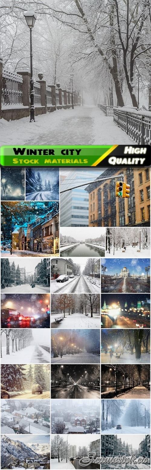 Snowfalls and blizzards in the city - 25 HQ Jpg