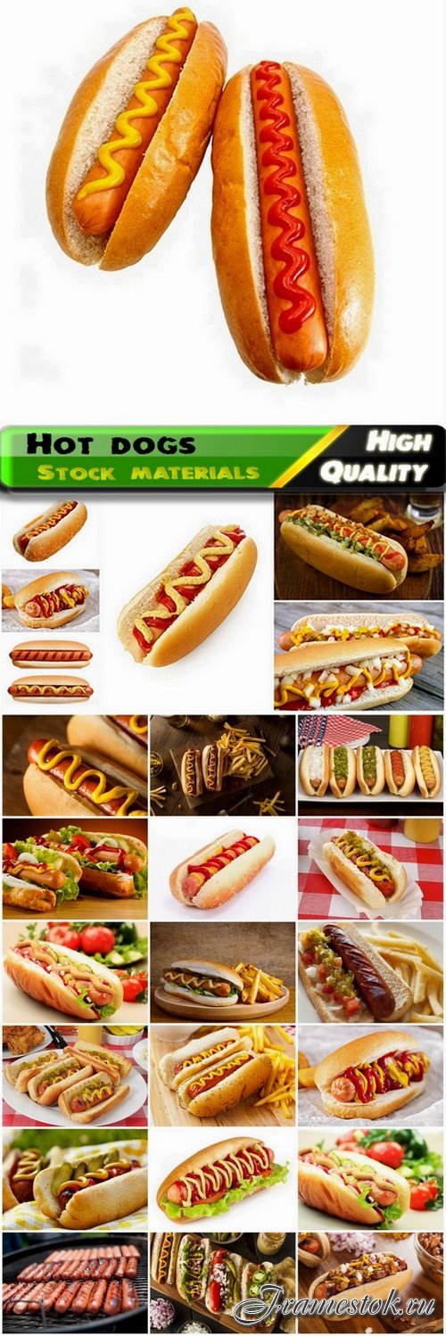 Fast food tasty Hot dog - 25 HQ Jpg