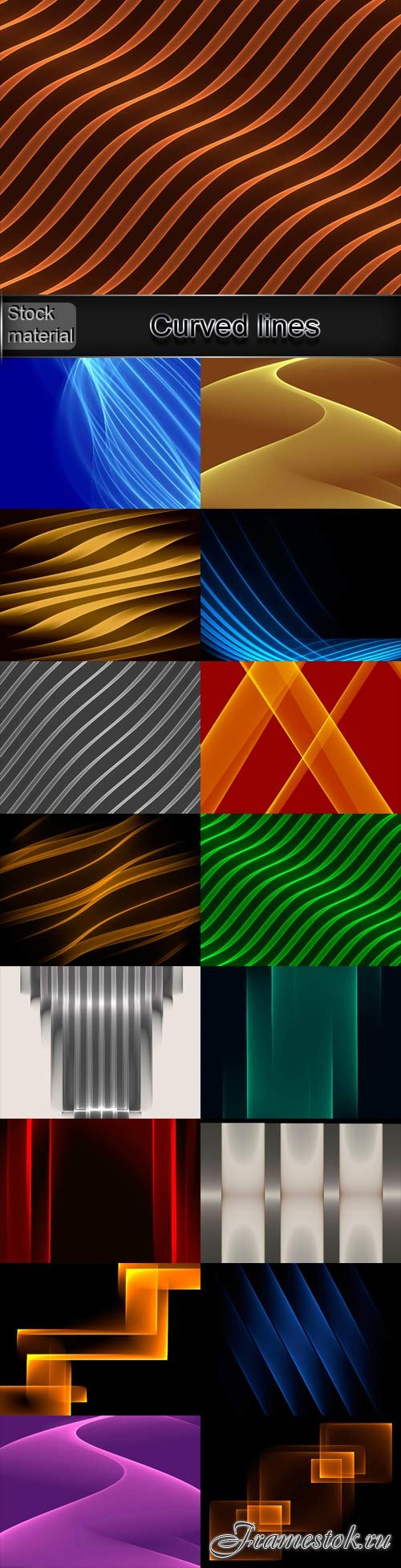 Curved lines abstract backgrounds