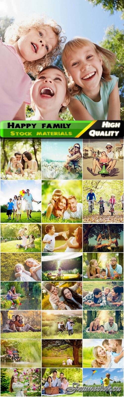 Rest of happy family at nature - 25 HQ Jpg