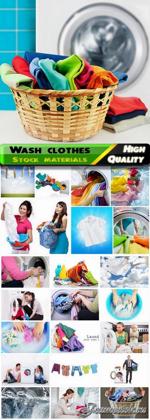 Wash and cleaning clothes manually and in washing machine - 25 HQ Jpg