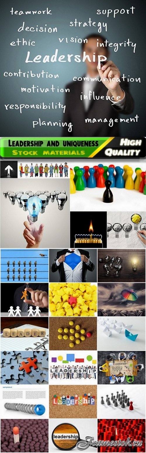 Creative concept of leadership and uniqueness - 25 HQ Jpg