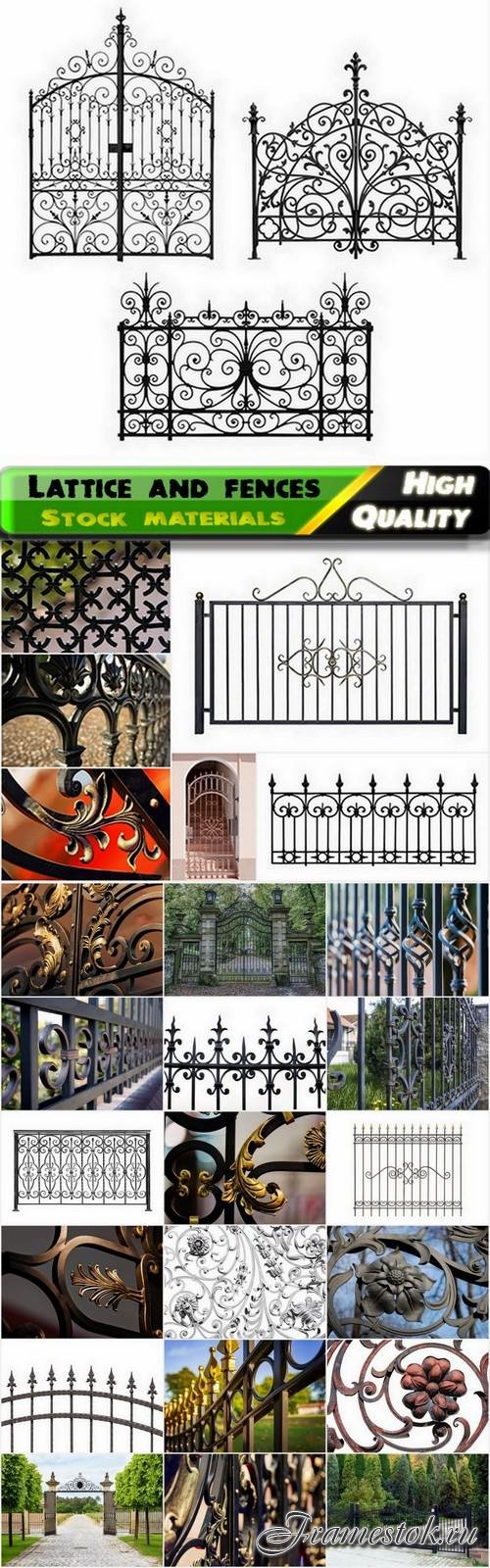 Decorative lattice and fences wrought of metal - 25 HQ Jpg