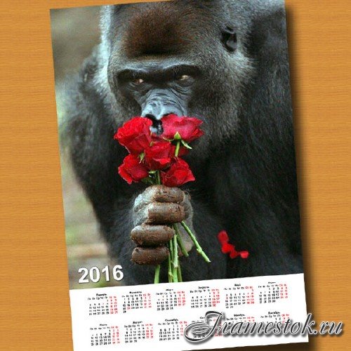  Календарь на 2016 год - Эти розы для тебя 