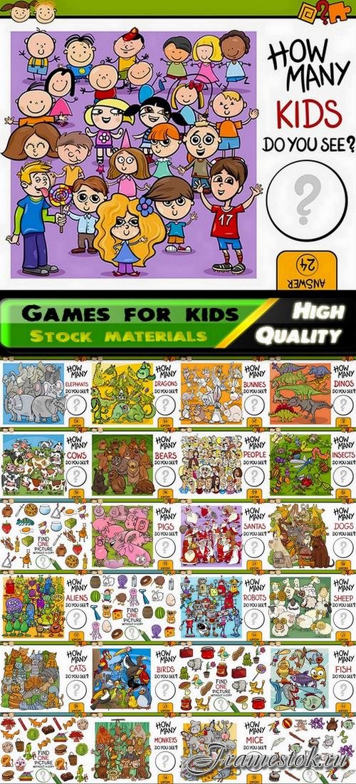 Creative educational games for kids with finding objects - 25 Eps