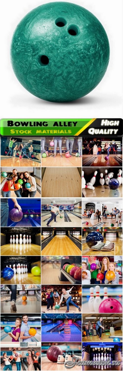 People play bowling alley with balls - 25 HQ Jpg