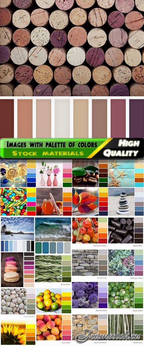 Images form stock with palette of colors - 25 HQ Jpg