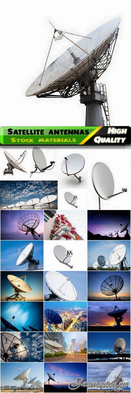 Satellite dishes antennas - 25 HQ Jpg