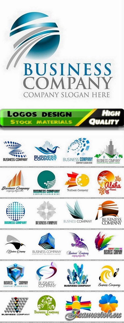 Logo design in vector set from stock #90 -  25 Eps
